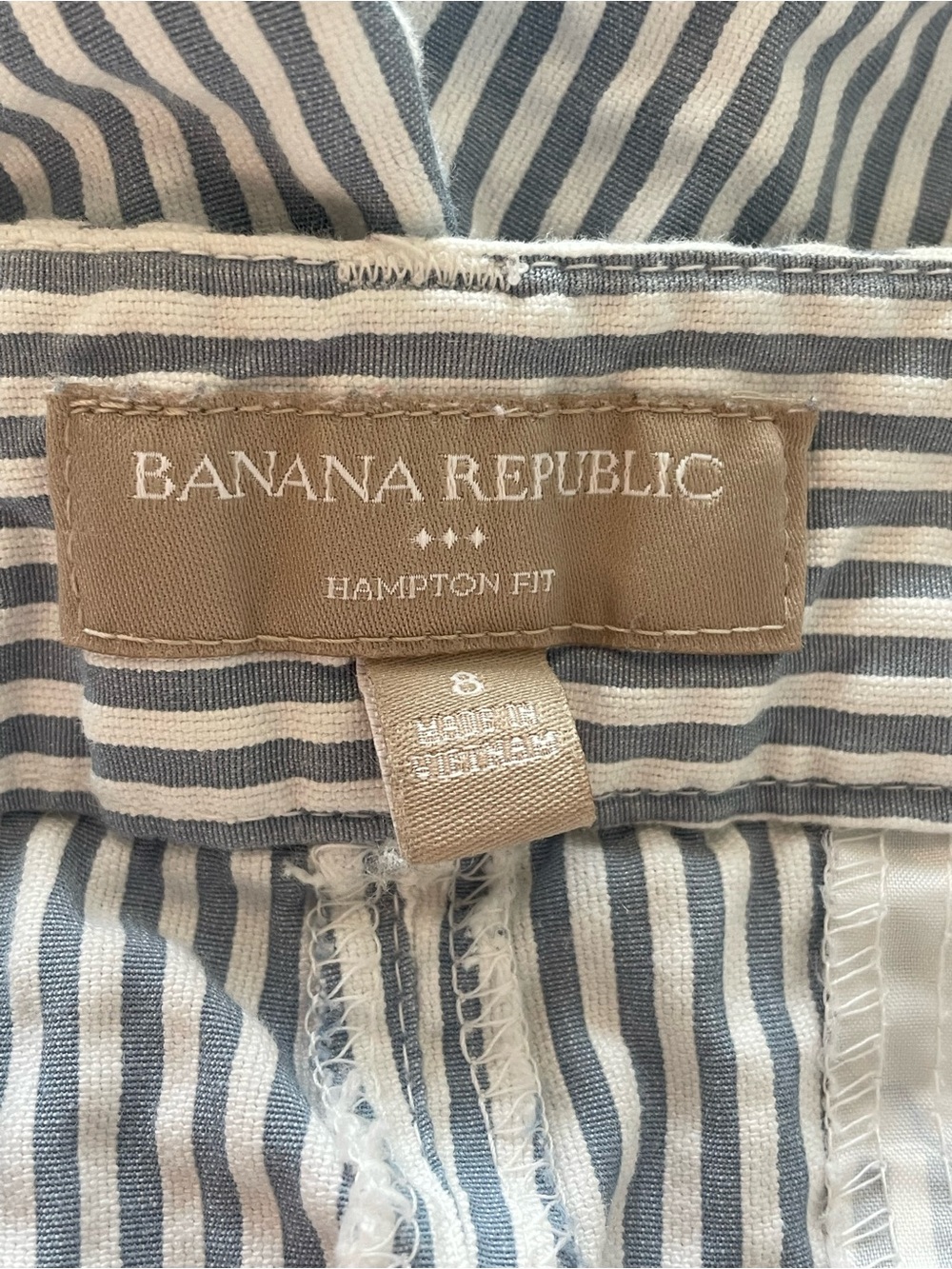 Banana Republic Seersucker 100% Cotton Chino Shorts - Picture 3 of 5